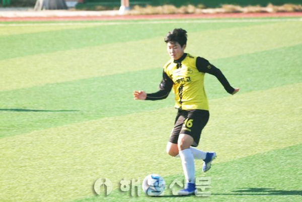 ▲ 여자축구 국가대표 후보선수로 뽑힌 이진주 양.