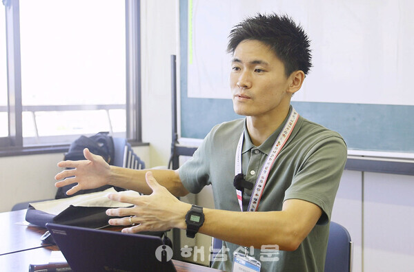 ▲시가현 환경부 오하라 조스케 주임.