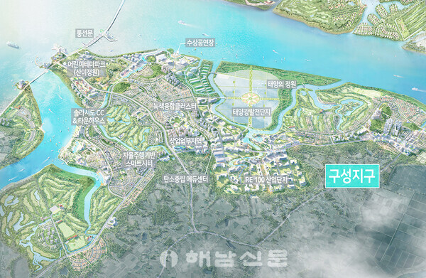 ▲솔라시도 기업도시 구성지구 조감도.