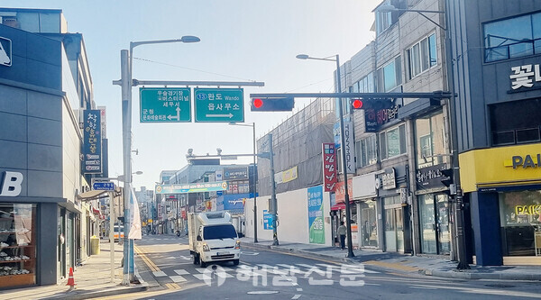 ▲구 광주은행 인근이 지중화로 산뜻하게 변했다.